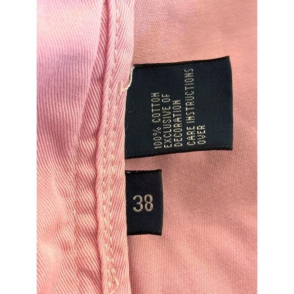 Polo Ralph Lauren Men's Pink Chino Shorts Size 38 100% Thick Cotton Preppy Class - Picture 11 of 12